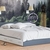 Кровать двуспальная с выдвижными ящиками Мори 1800 цвет графит/белый