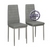 Два стула для кухни мягких Мебель--24 A-117 цвет светло-серый