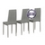 Три стула для кухни Мебель--24 A-117 цвет светло-серый мягкое сиденье
