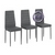 Три кухонных мягких стула Мебель--24 A-117 цвет серый