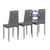 Три кухонных мягких стула Мебель--24 A-117 цвет серый