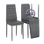 Три кухонных мягких стула Мебель--24 A-117 цвет серый