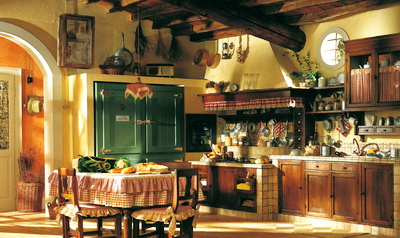 Ремонт на кухне в стиле кантри