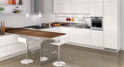 Установка барной стойки в кухне