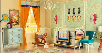 Комната для ребёнка в ретро-стиле
