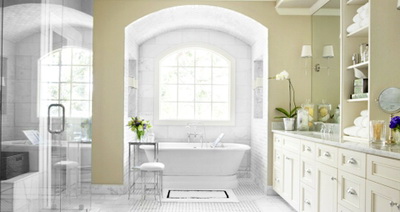 Дизайнерские приёмы для зрительного увеличения ванной комнаты