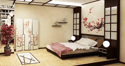 Японский интерьер Вашей спальни