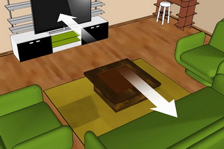 Оптимальное расстояние между диваном и экраном телевизора
