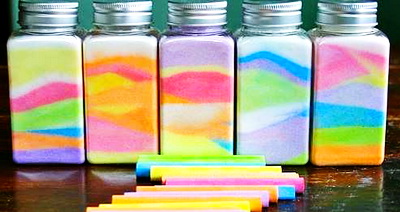 Как покрасить декоративную соль