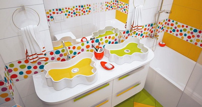 Как оформить ванную комнату для ребёнка