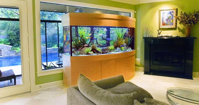 Сказочный аквариум в комнате
