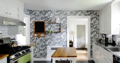Использование обоев на кухне: важные нюансы и примеры