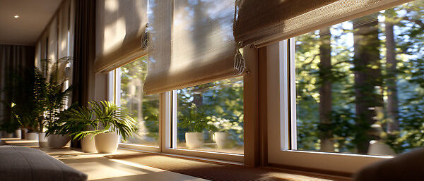 Рулонные шторы в интерьере: практичный выбор для современного окна