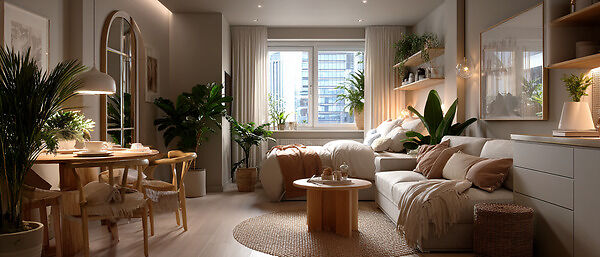 Уют в однокомнатной квартире: как создать комфорт и порядок на небольшом пространстве