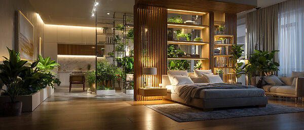 Перегородки в интерьере: как разделить пространство без потери света и уюта