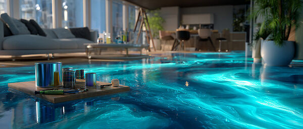 3D наливной пол своими руками: эффектный результат шаг за шагом