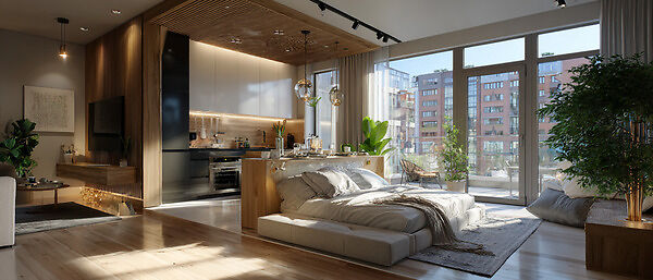 Как из двухкомнатной квартиры сделать три зоны: практичные решения перепланировки