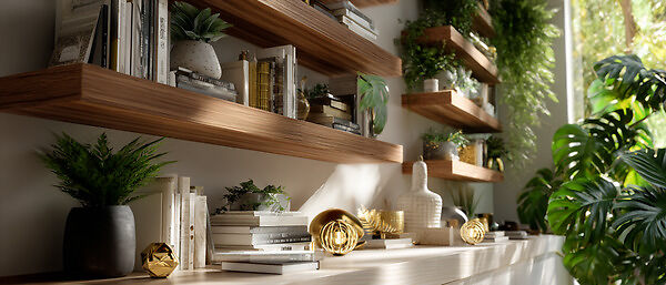 Как правильно разместить полки в интерьере, чтобы сделать пространство удобным