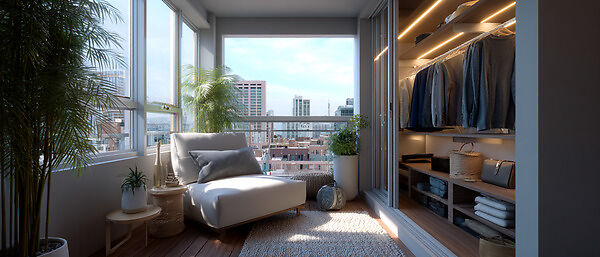 Шкаф-купе на балконе: как превратить захламлённое пространство в удобную систему хранения