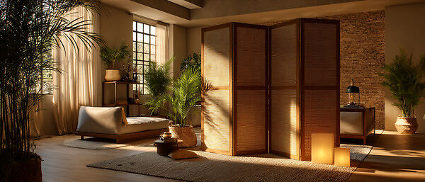 Как сделать стильную ширму своими руками для зонирования пространства